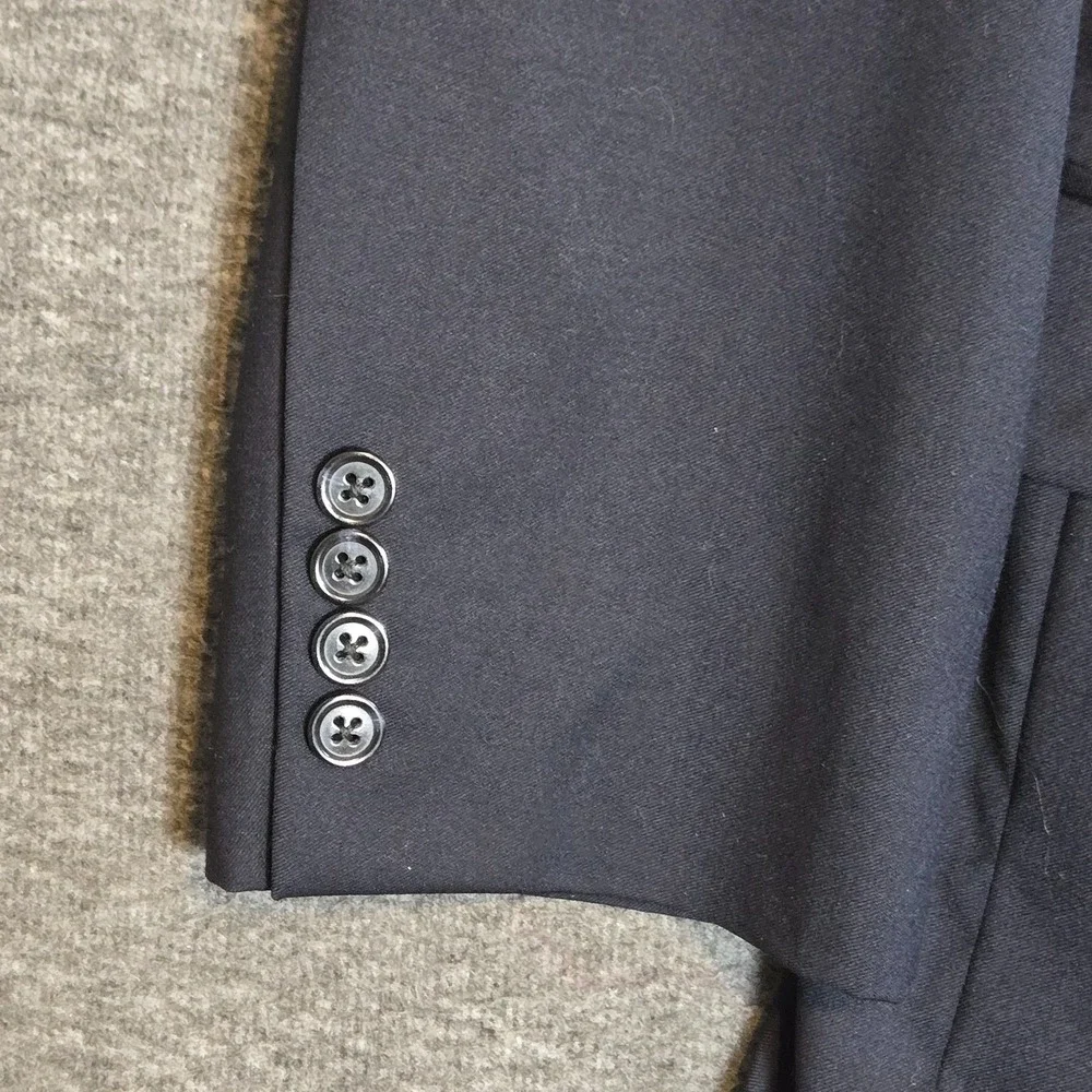 Jos A Bank Blazer Mens 44R Signature Collection Gordon Navy‎ Blue 100% Wool